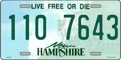 NH license plate 1107643