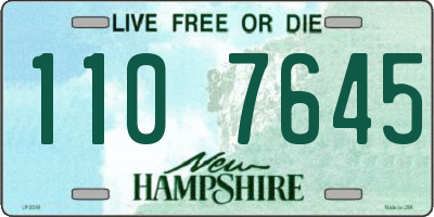 NH license plate 1107645