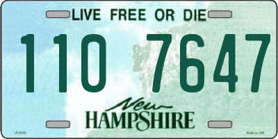 NH license plate 1107647