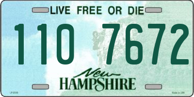 NH license plate 1107672