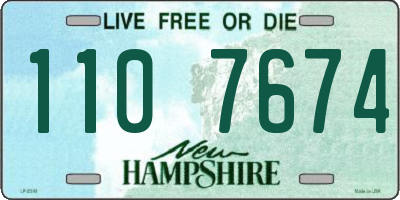 NH license plate 1107674