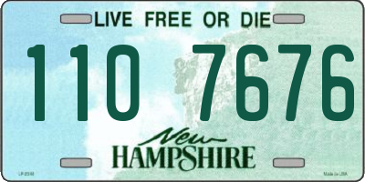 NH license plate 1107676