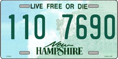 NH license plate 1107690