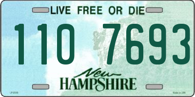 NH license plate 1107693