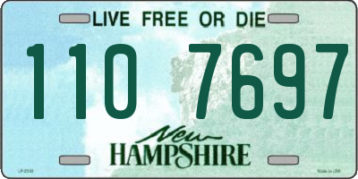 NH license plate 1107697