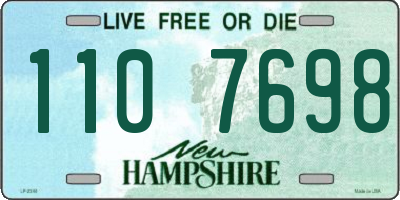 NH license plate 1107698