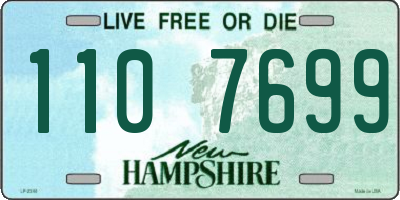 NH license plate 1107699