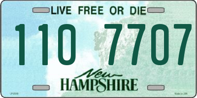 NH license plate 1107707