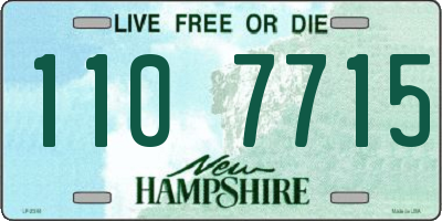 NH license plate 1107715