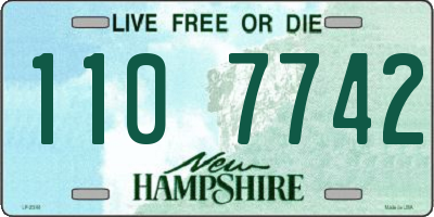 NH license plate 1107742