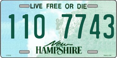 NH license plate 1107743