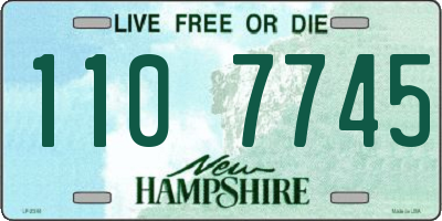 NH license plate 1107745