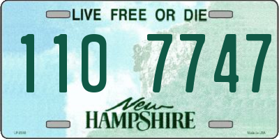 NH license plate 1107747