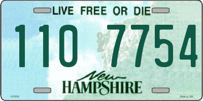 NH license plate 1107754