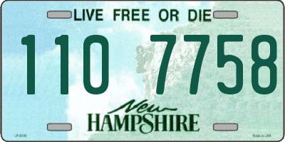 NH license plate 1107758