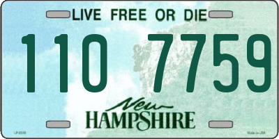 NH license plate 1107759