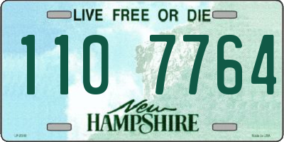 NH license plate 1107764