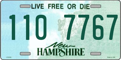 NH license plate 1107767