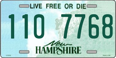 NH license plate 1107768