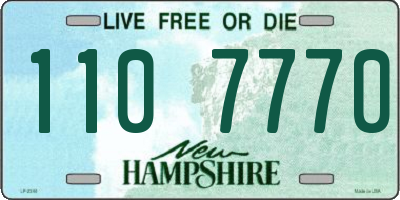 NH license plate 1107770