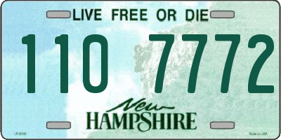 NH license plate 1107772