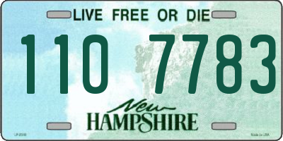 NH license plate 1107783