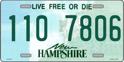 NH license plate 1107806