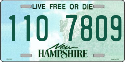 NH license plate 1107809
