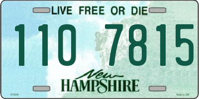 NH license plate 1107815