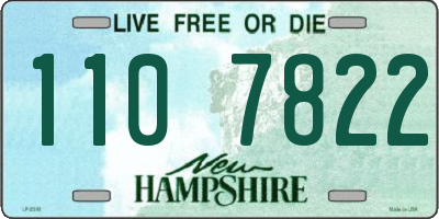 NH license plate 1107822