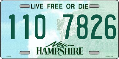 NH license plate 1107826