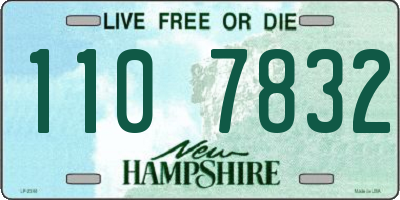 NH license plate 1107832