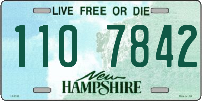 NH license plate 1107842