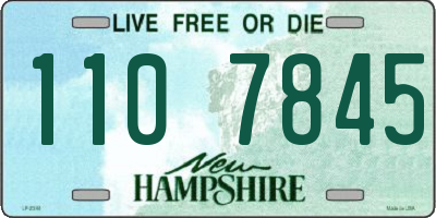NH license plate 1107845