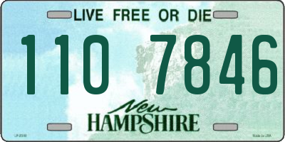 NH license plate 1107846