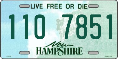 NH license plate 1107851