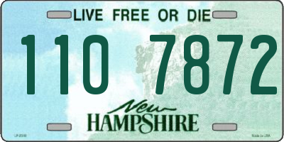 NH license plate 1107872