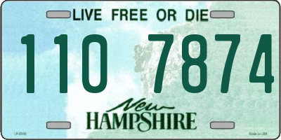 NH license plate 1107874