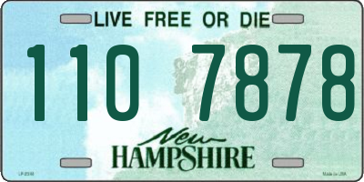 NH license plate 1107878