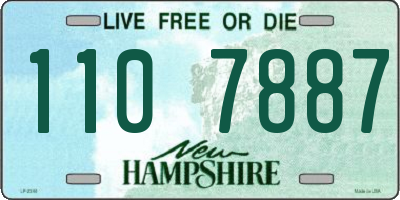 NH license plate 1107887