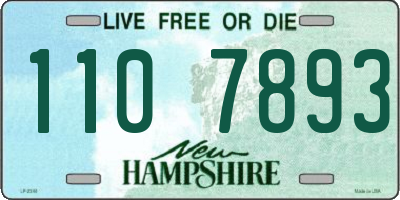 NH license plate 1107893