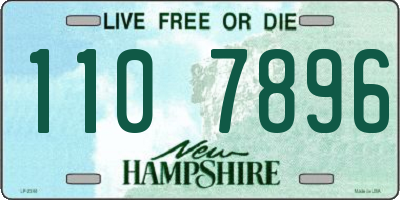 NH license plate 1107896