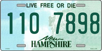 NH license plate 1107898
