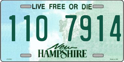 NH license plate 1107914