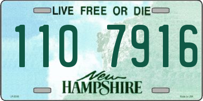 NH license plate 1107916