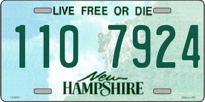 NH license plate 1107924