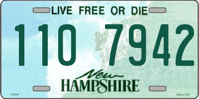 NH license plate 1107942