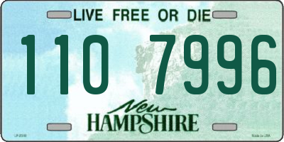 NH license plate 1107996