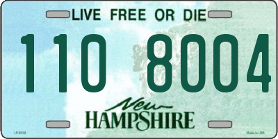 NH license plate 1108004