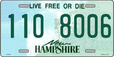 NH license plate 1108006